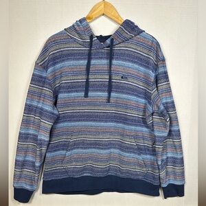 Quiksilver Great Otway Blue and Gray Knit Hoodie